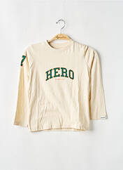 T-shirt beige HERO SEVEN pour garçon seconde vue