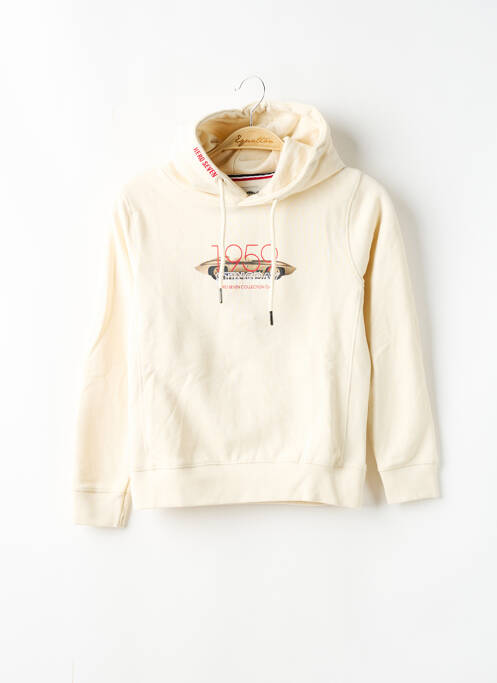 Sweat-shirt à capuche beige HERO SEVEN pour garçon