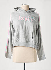 Sweat-shirt à capuche gris LEVIS pour fille seconde vue