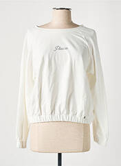 Sweat-shirt blanc PLEASE pour fille seconde vue