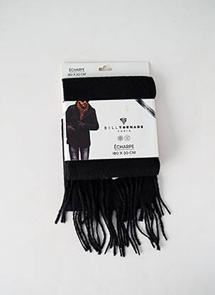 Echarpe maille opaque noir BILL TORNADE homme