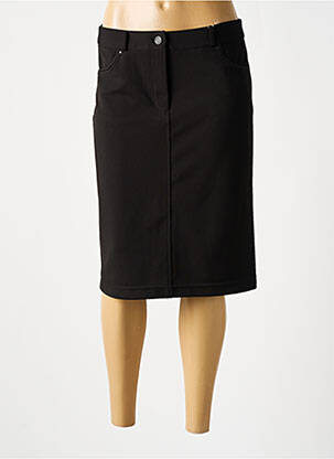Jupe mi-longue stretch noir DIANE LAURY femme