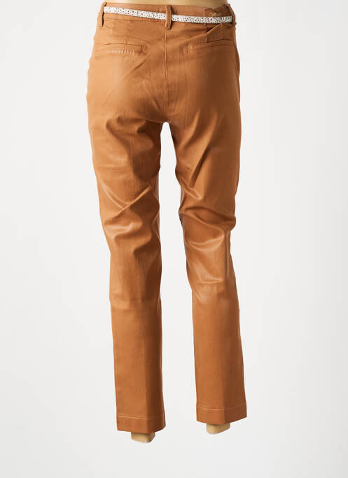 Pantalon chino marron C'EST BEAU LA VIE pour femme