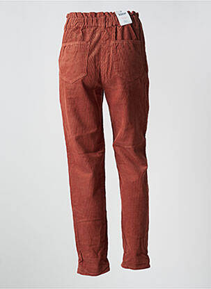 Pantalon droit taille normale taille normale orange C'EST BEAU LA VIE femme