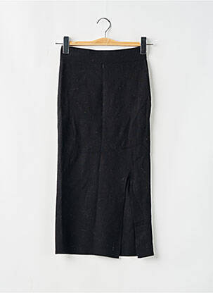 Jupe mi-longue taille haute noir CACHE CACHE femme