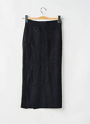 Jupe mi-longue taille haute noir CACHE CACHE femme