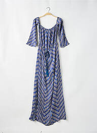 Robe longue imprimé fantaisie manches 3/4 bleu CIA.MARITIMA femme
