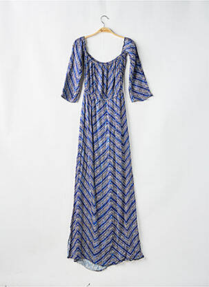 Robe longue imprimé fantaisie manches 3/4 bleu CIA.MARITIMA femme