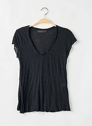 Top coupe fluide manches courtes noir DROLATIC femme