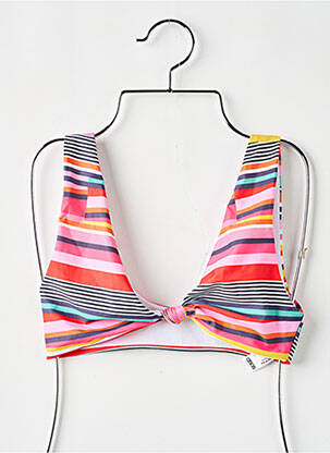 Haut de maillot de bain stretch haut triangles rouge ASOS femme