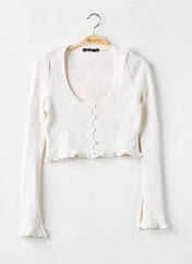 Gilet manches longues blanc NASTY GAL pour femme seconde vue