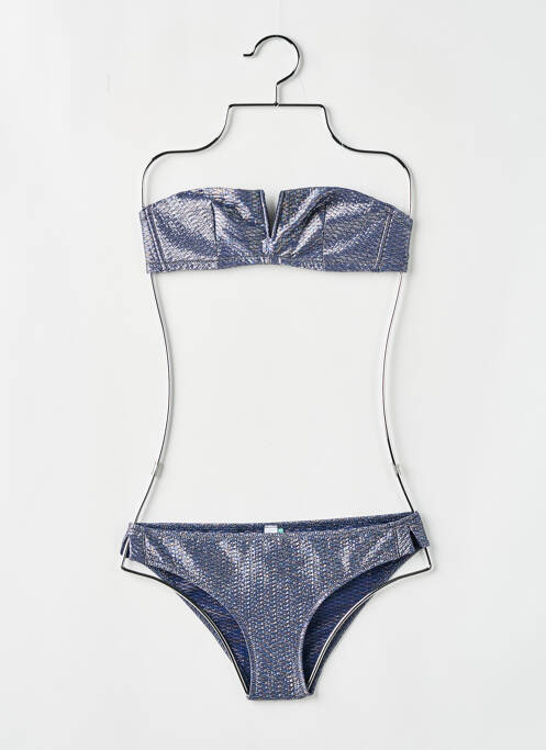 Maillot de bain 2 pièces bleu PRINCESSE TAM-TAM pour femme