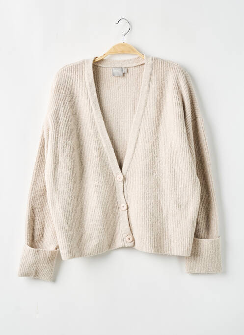 Gilet manches longues beige ASOS pour femme