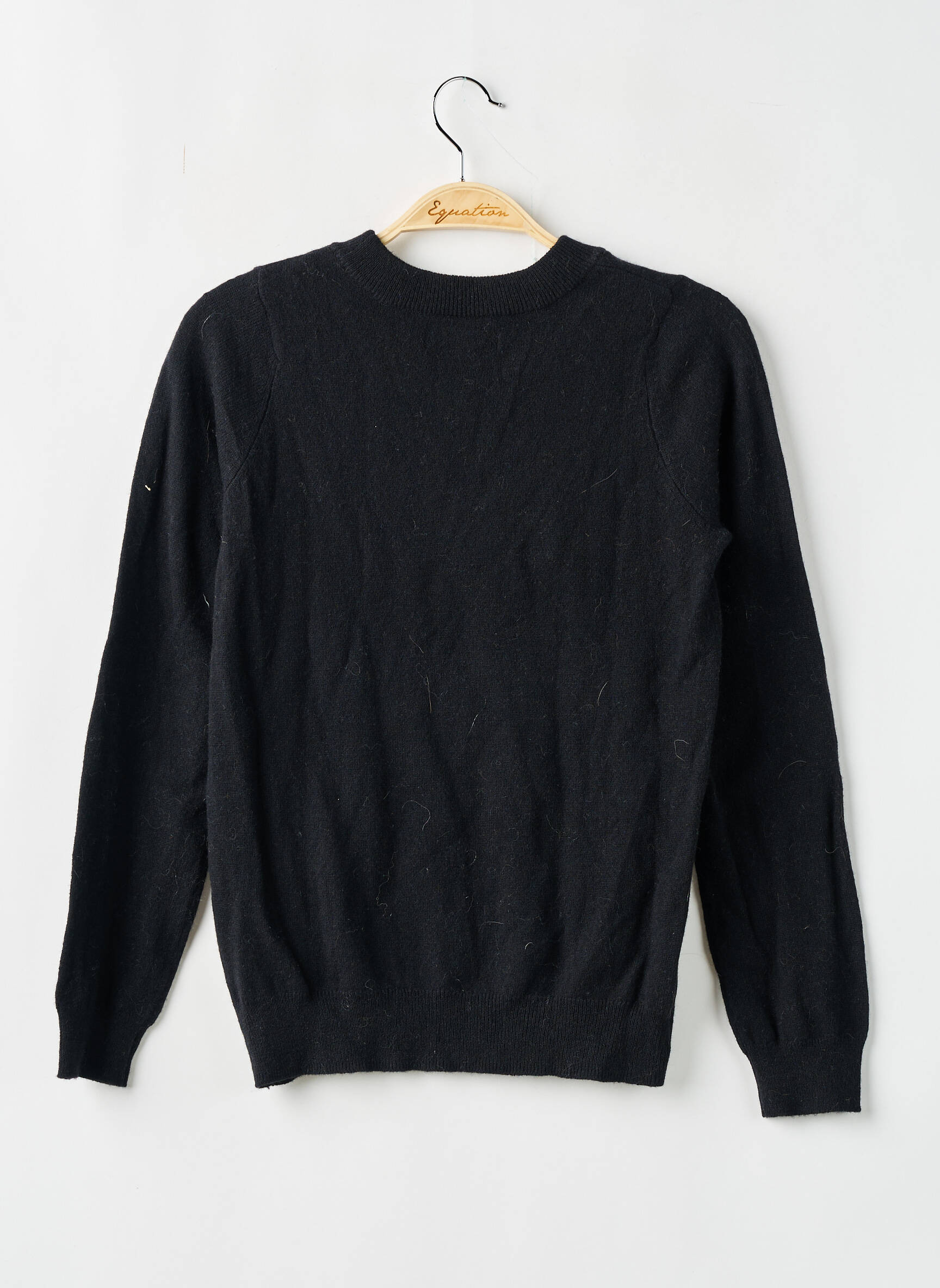 Pull Col Rond Noir Monoprix Femme 2413599-noir00 Modz