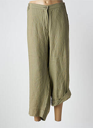 Pantalon 7/8 taille élastique taille normale vert KJBRAND femme