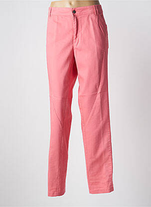 Pantalon droit stretch taille normale rose CISO femme