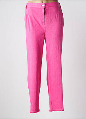 Pantalon droit stretch taille normale rose SEE YOU femme