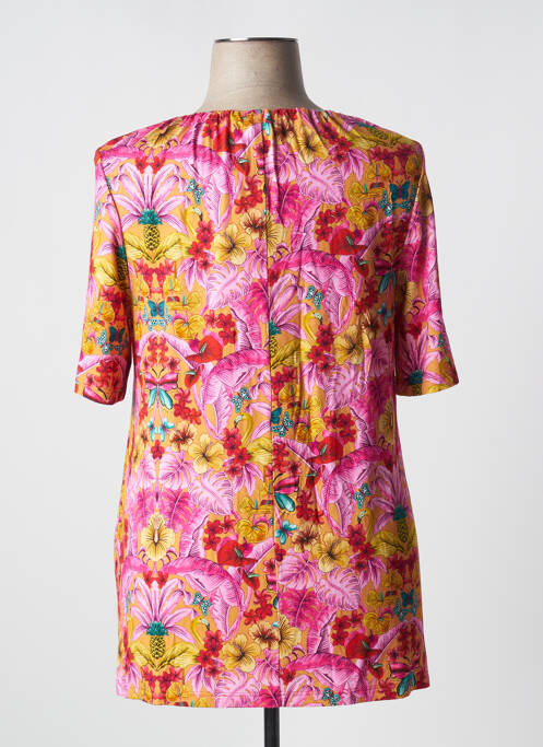 Tunique manches courtes coupe cintrée rose SEE YOU femme