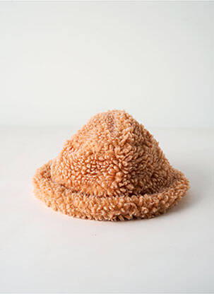 Bonnet forme bob orange NUMERO 6 femme