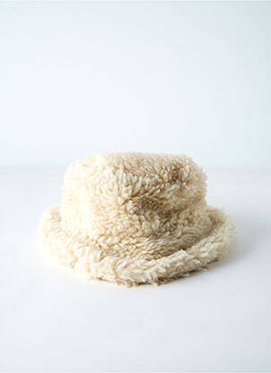 Bonnet forme bob beige NUMERO 6 femme