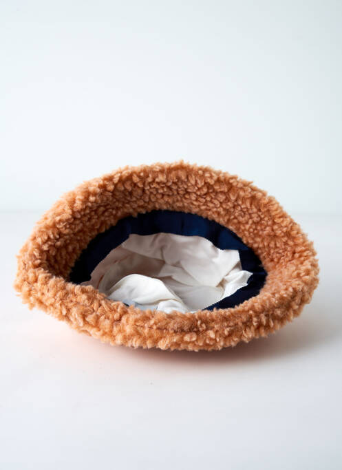 Bonnet orange NUMERO 6 pour femme