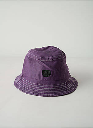 Chapeau doublure violet NUMERO 6 unisexe