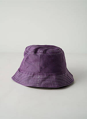 Chapeau doublure violet NUMERO 6 unisexe