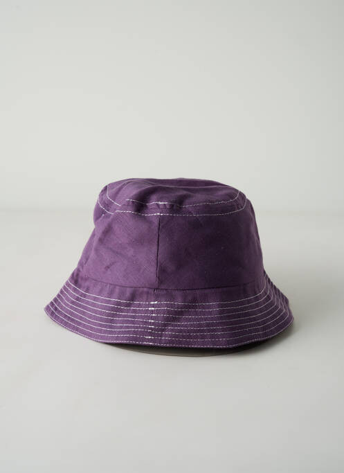 Chapeau doublure violet NUMERO 6 unisexe