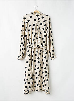 Robe longue manches longues manches longues beige ANNAHPA femme