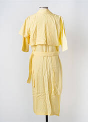 Robe mi-longue jaune NUMERO 6 pour femme seconde vue