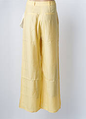 Pantalon large jaune NUMERO 6 pour femme seconde vue