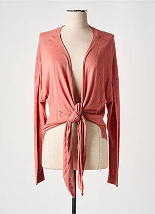 Gilet manches longues coupe cintrée rose EVA KAYAN femme