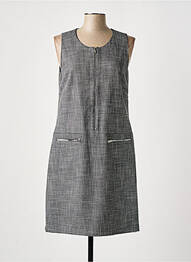 Robe mi-longue sans manche sans manche gris GD femme