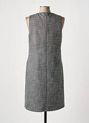 Robe mi-longue sans manche sans manche gris GD femme