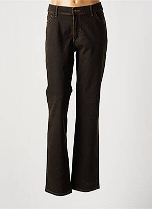 Jeans coupe droite stretch taille normale marron PIONEER femme