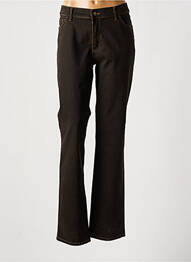 Jeans coupe droite stretch taille normale marron PIONEER femme