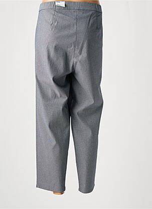 Pantalon droit tissage crêpe taille normale gris FRANK WALDER femme