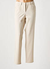 Pantalon droit beige FRANK WALDER pour femme seconde vue