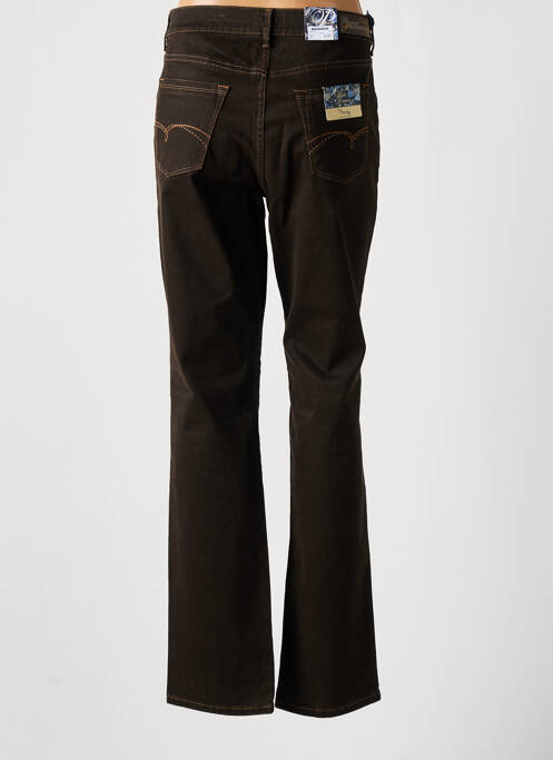 Jeans coupe droite stretch taille normale marron PIONEER femme