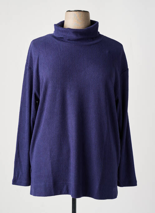 Pull col roulé bleu TRIUMPH pour femme