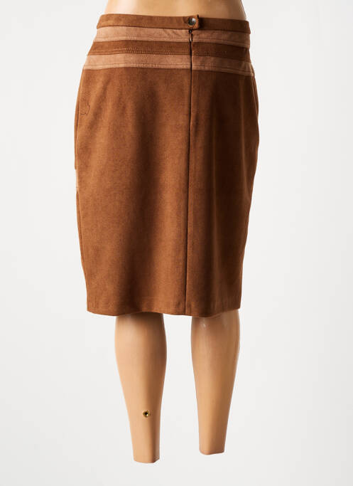 Jupe mi-longue marron MERI & ESCA pour femme