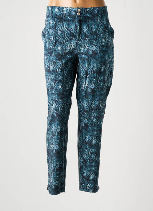 Pantalon droit bleu EVA KAYAN pour femme