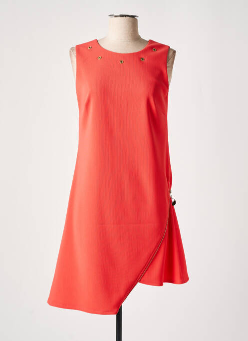 Robe courte orange LESLIE pour femme