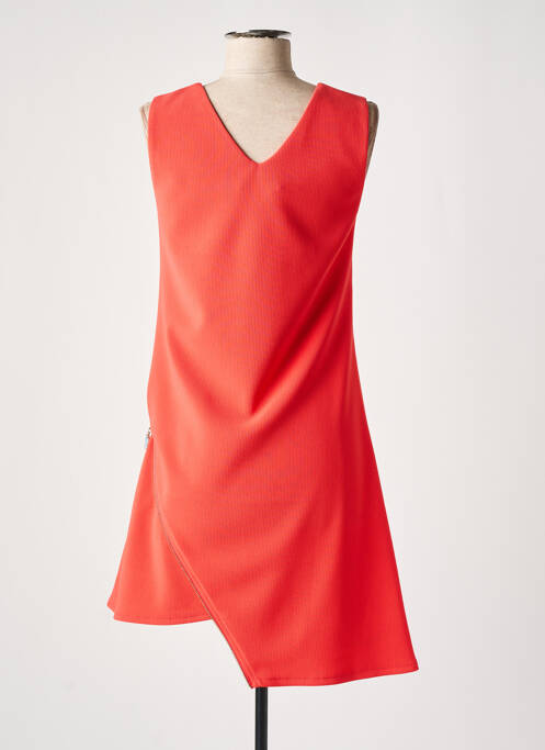 Robe courte orange LESLIE pour femme