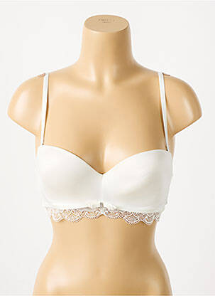 Soutien-gorge effet matière satinée haut soutien-gorge moulé beige TRIUMPH femme
