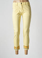 Pantalon 7/8 jaune KALISSON pour femme seconde vue