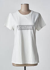 T-shirt blanc CHATTAWAK pour femme seconde vue