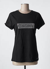 T-shirt noir CHATTAWAK pour femme seconde vue