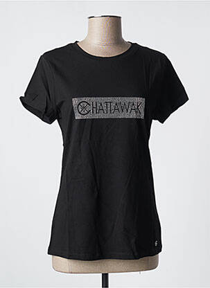 T-shirt noir CHATTAWAK pour femme