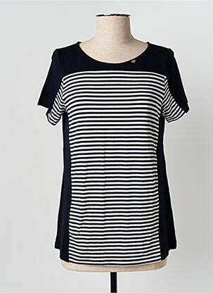 T-shirt stretch manches courtes bleu KALISSON femme